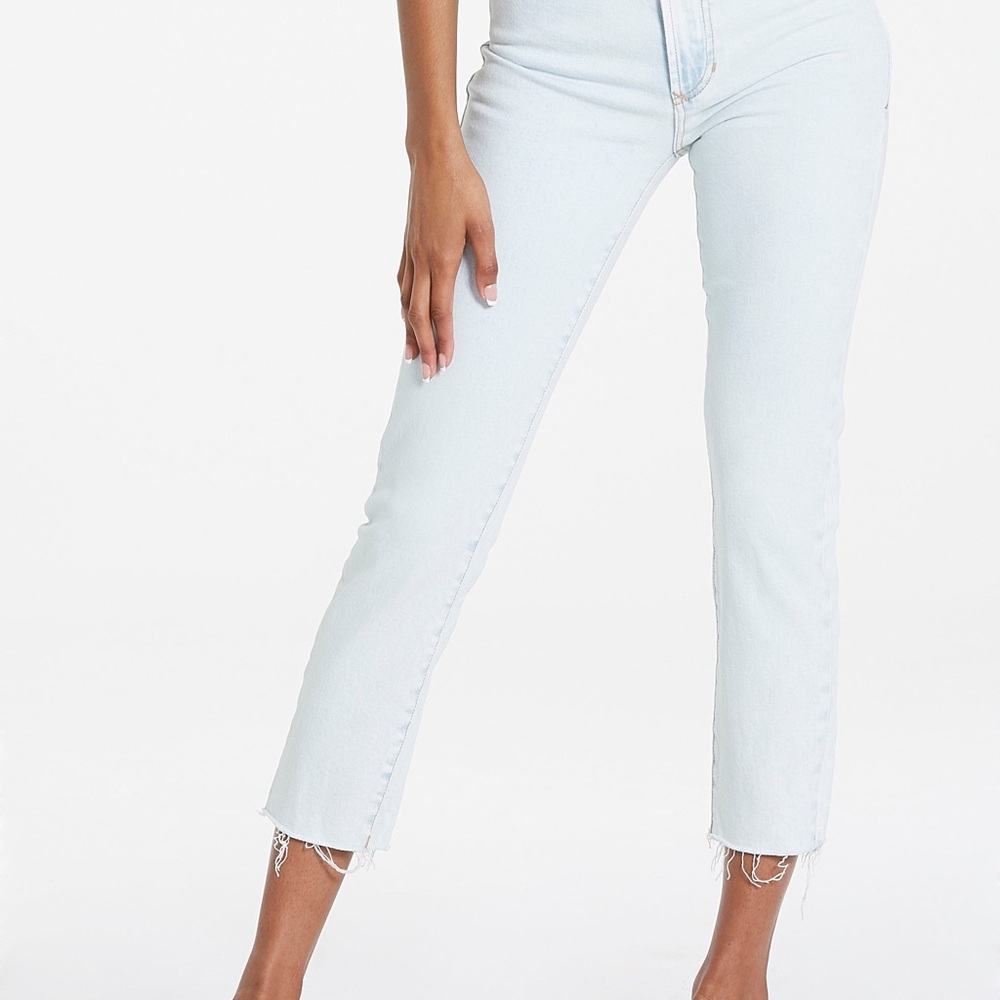Dear John Stella High Rise Crop Slim Jean Light Blue